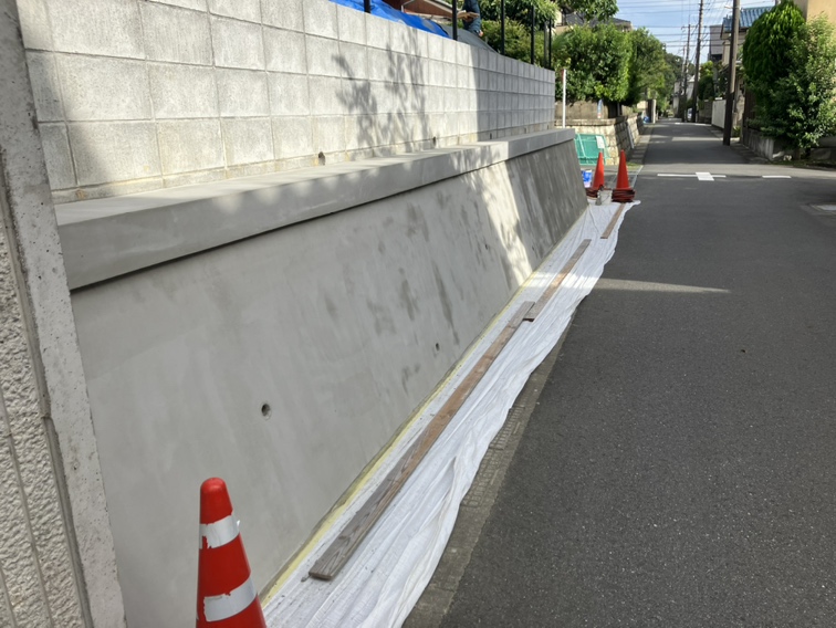 擁壁　補修工事